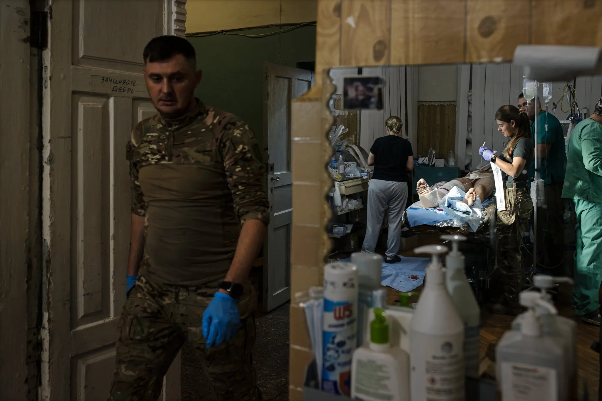 Стабілізаційний пункт для поранених бійців на Донбасі 2 листопада.